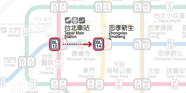 Step 2. Taipei MRT